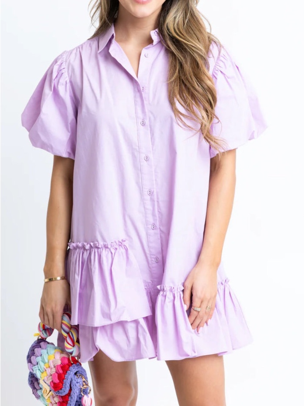 Karlie Ruffle Bottom Dress